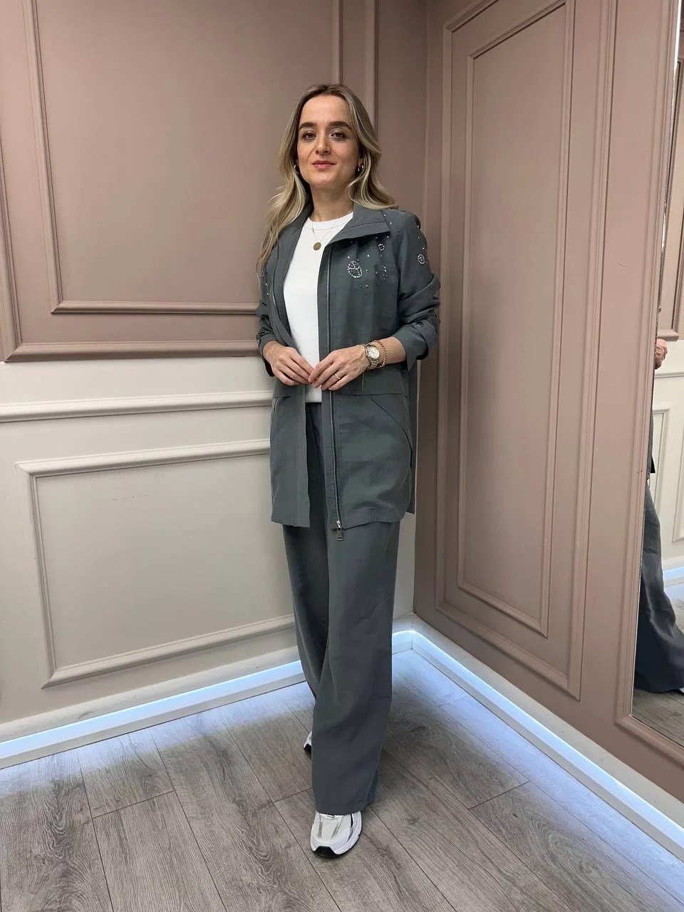 Lisa Exclusive 5054 Gri İkili Takım