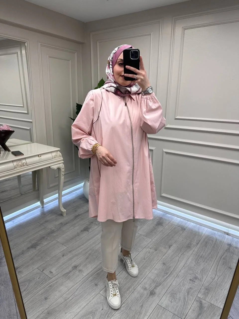 Misswhence 39302 Pembe Poplin Gömlek