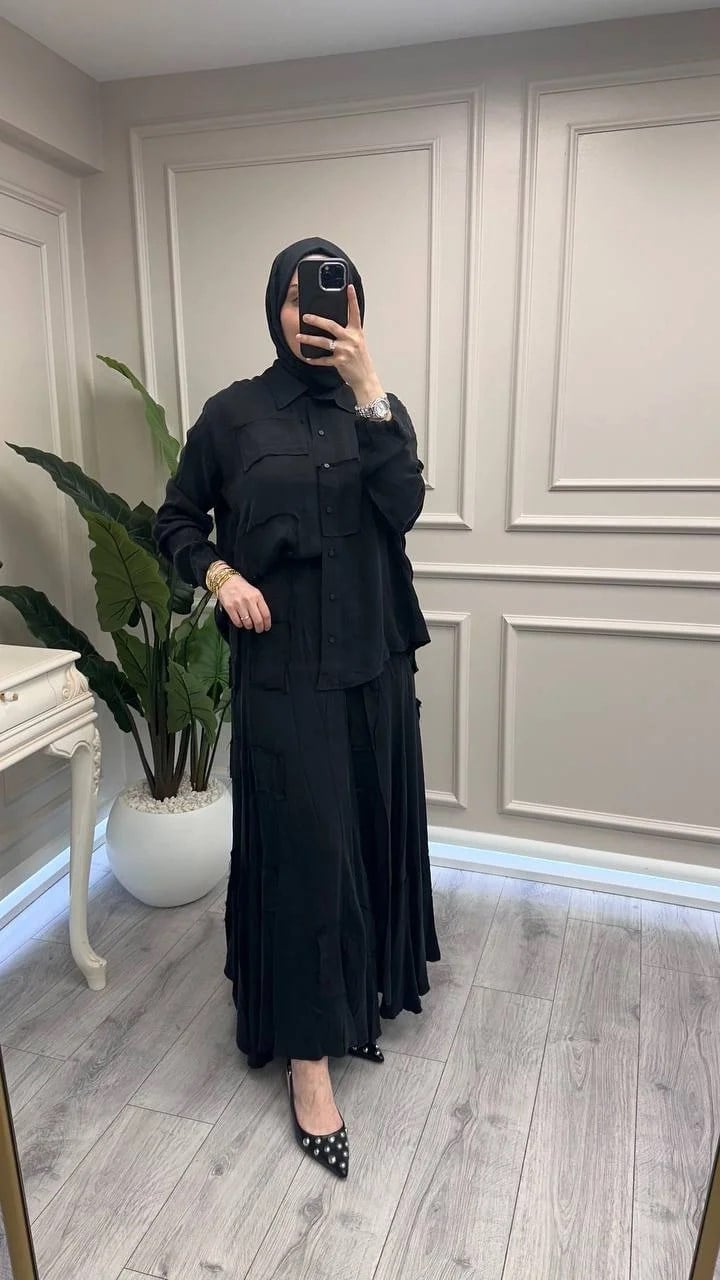 Misswhence 39304 Siyah Etekli Takım