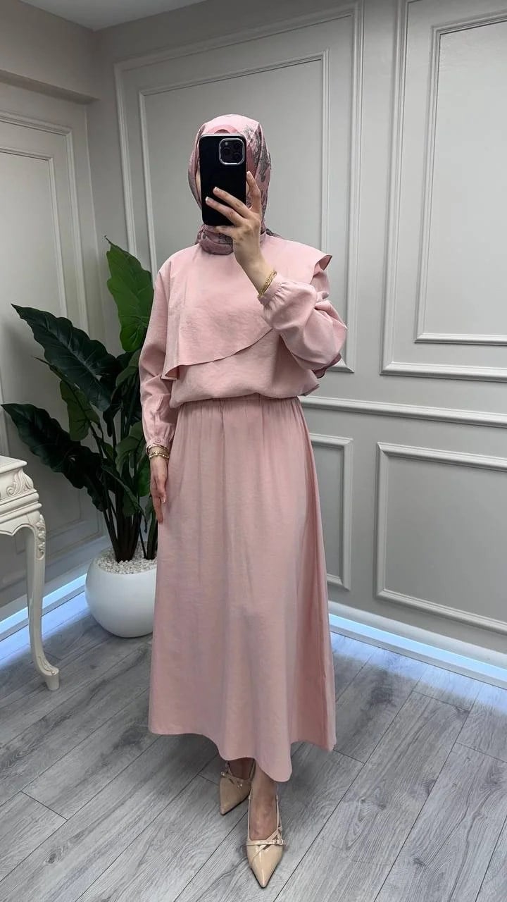 Nuss Triko 26Y1088 Pudra Etekli Takım