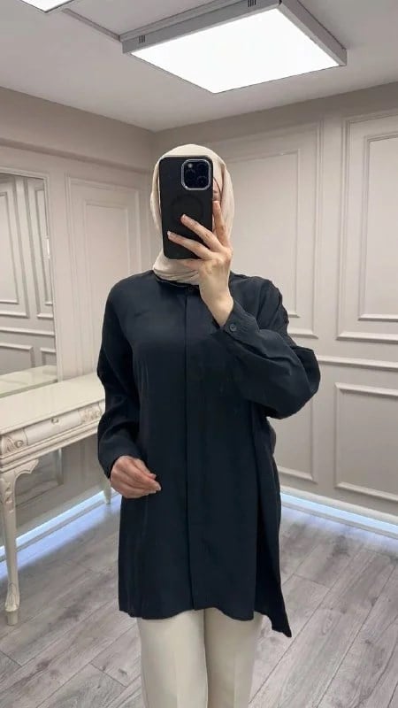 Nuss Triko 26Y3001 Siyah Gömlek