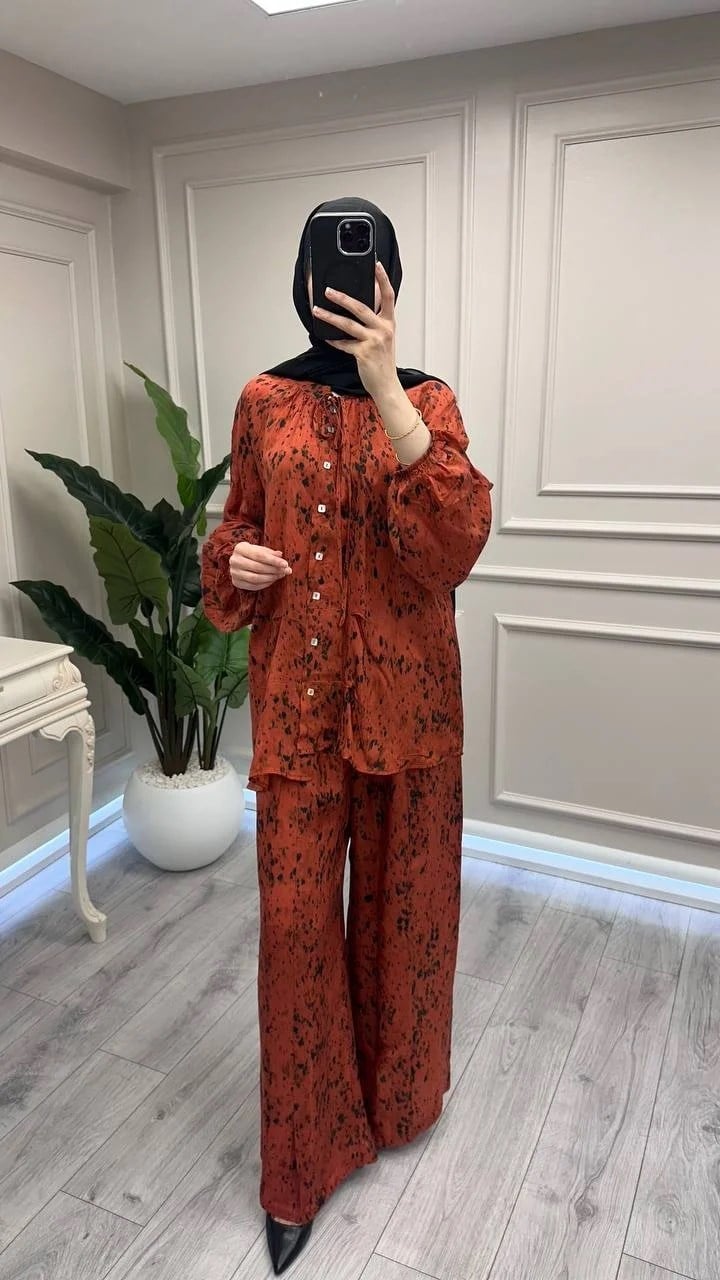 Venöve 26SSGOM0012 Desenli Dora Takım