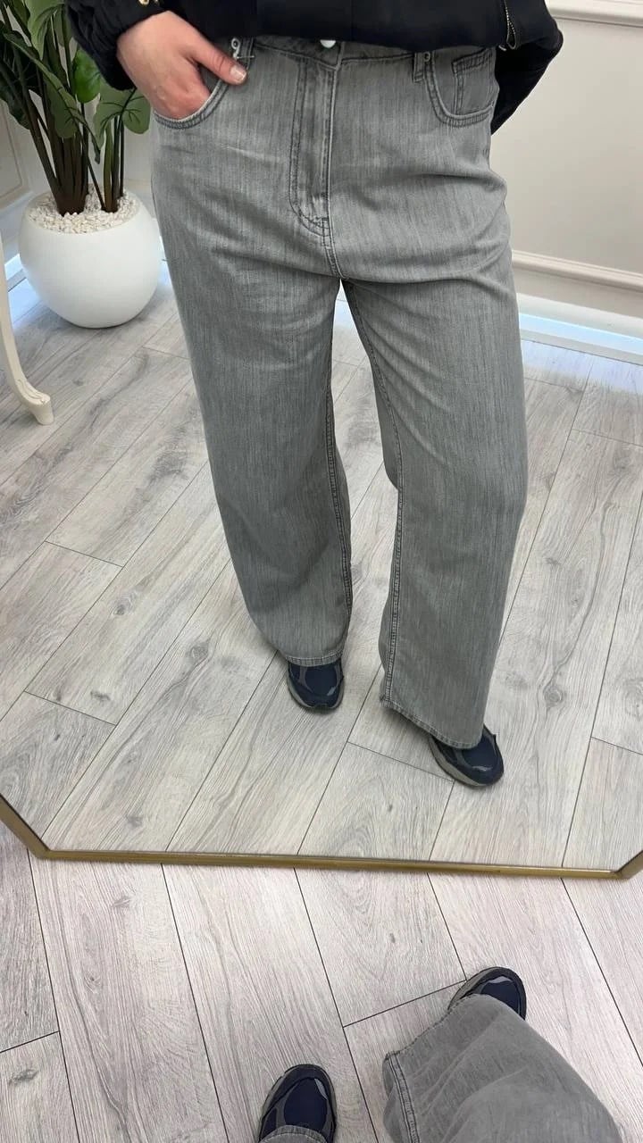 Venöve 26SSPNT0060 Gri Lottie Pantolon