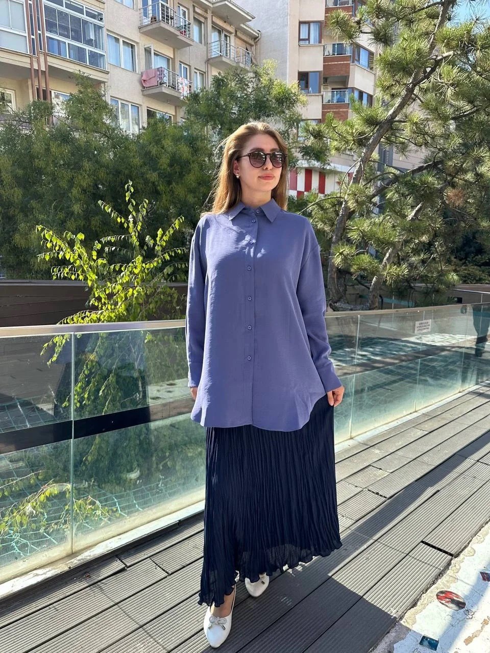 Zeynep Şule 11144 Koyu Mavi Gömlek