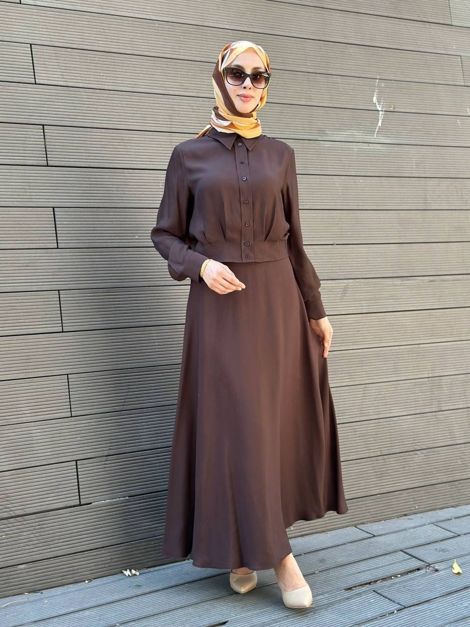Exquise E26K06115049 Kahverengi Ophelin Etek