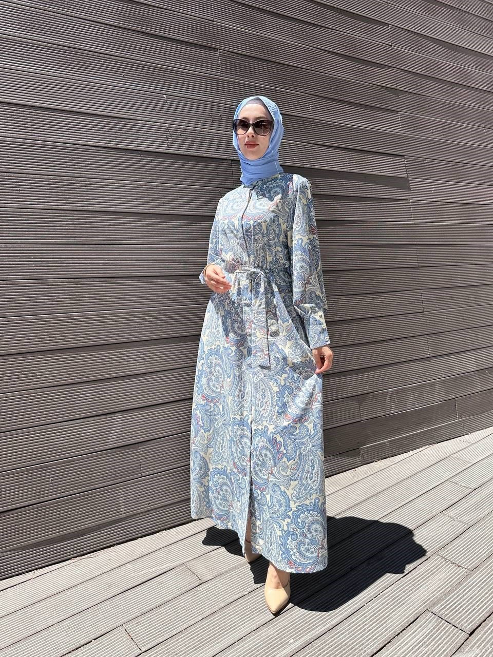 Merwish MRW1776 İndigo Lelys Elbise