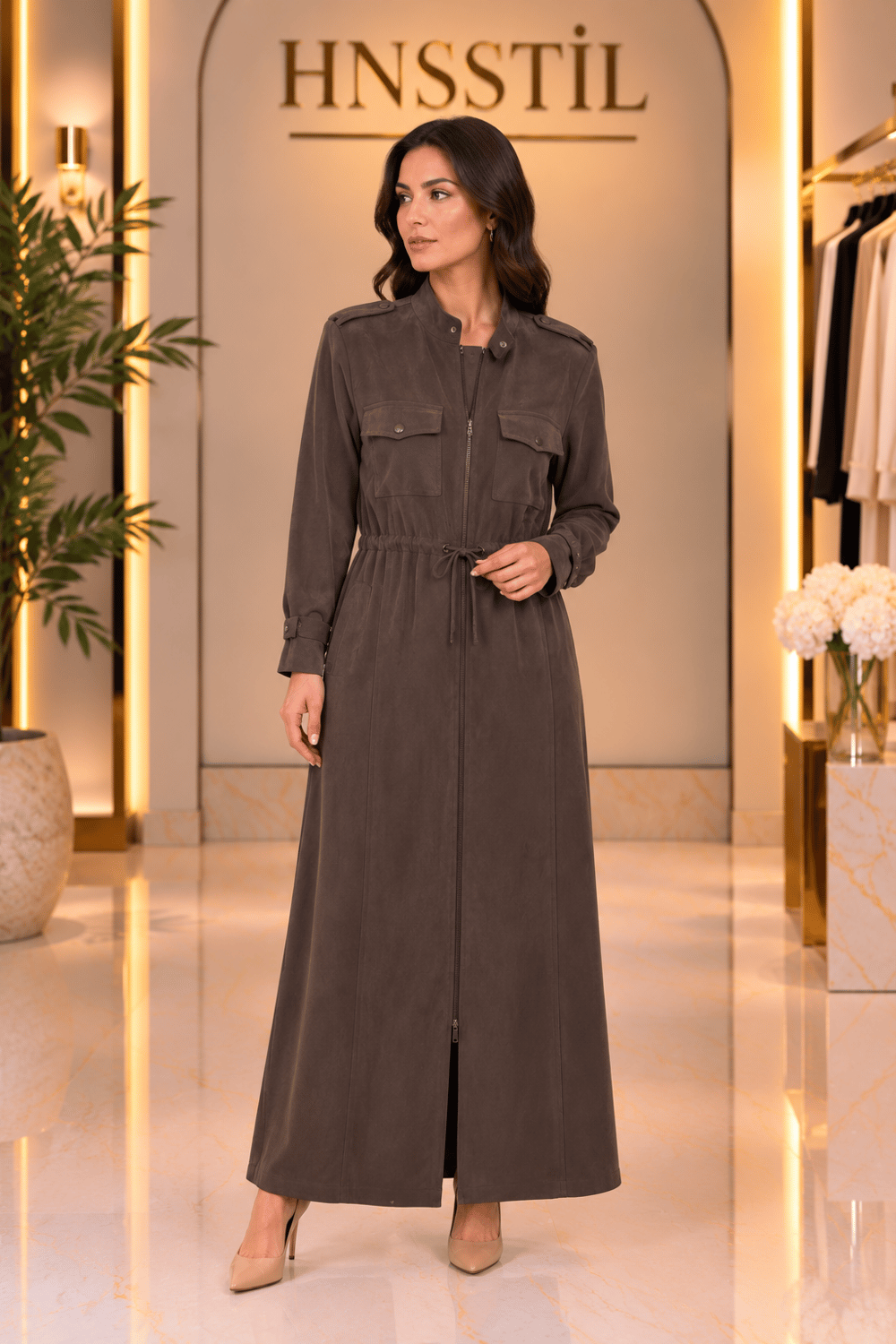 Miss Dalida 3268827 Beli Büzgülü Kahve Kap