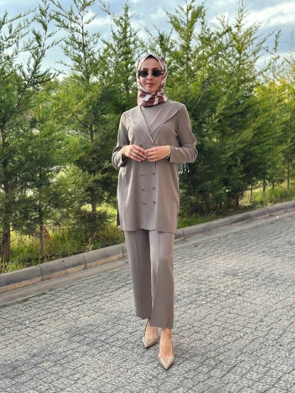 Miss Dalida 4266007 Capri Katmanlı Efetli Duğmeli Tunik