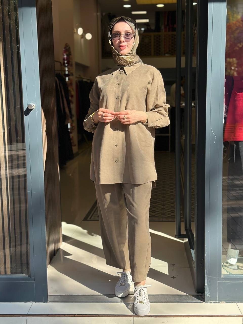 Nuss Triko 27K1092 Olive Pantolonlu Takım
