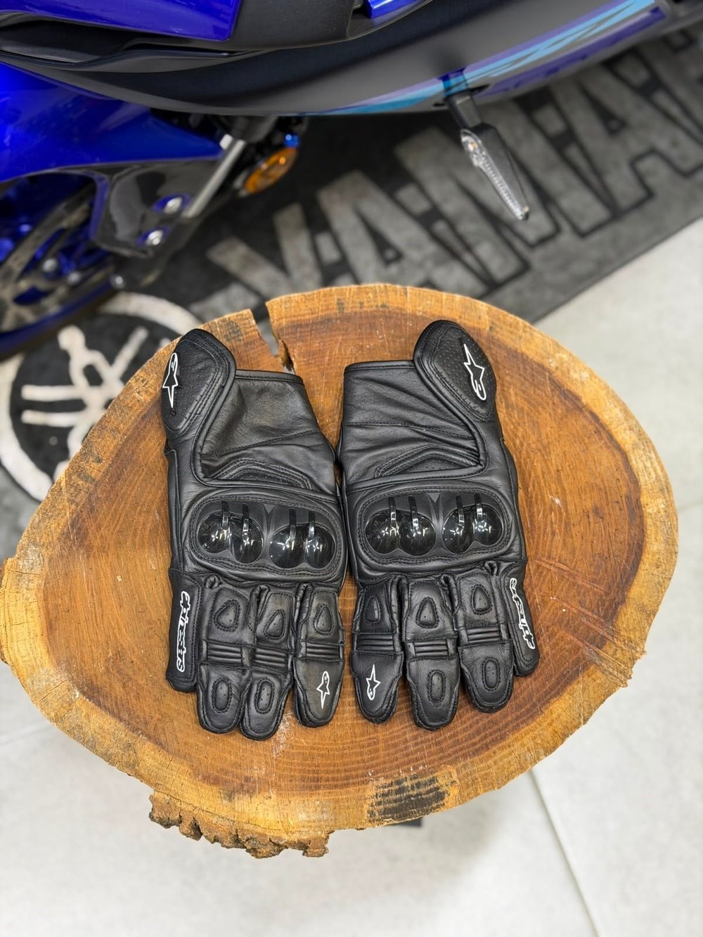 Alpinestars Deri Eldiveni Bileksiz Siyah