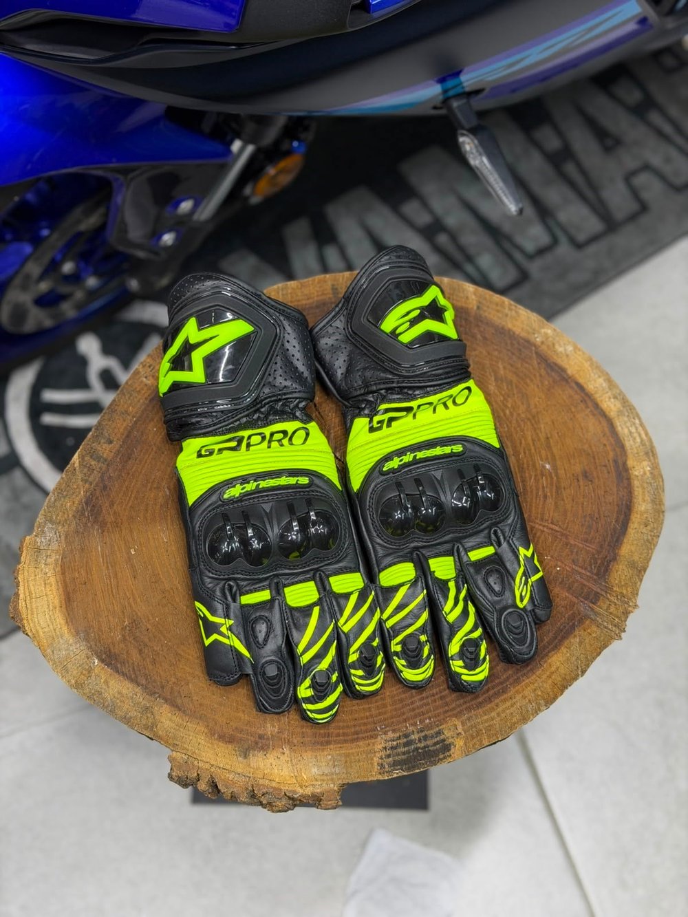 Alpinestars Deri Eldiveni Sarı Gp Pro