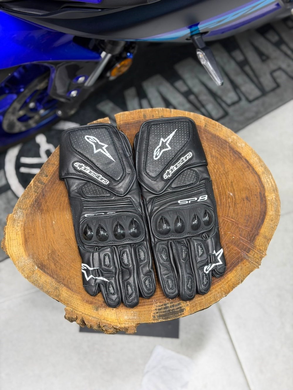 Alpinestars Deri Eldiveni Sp8 Siyah