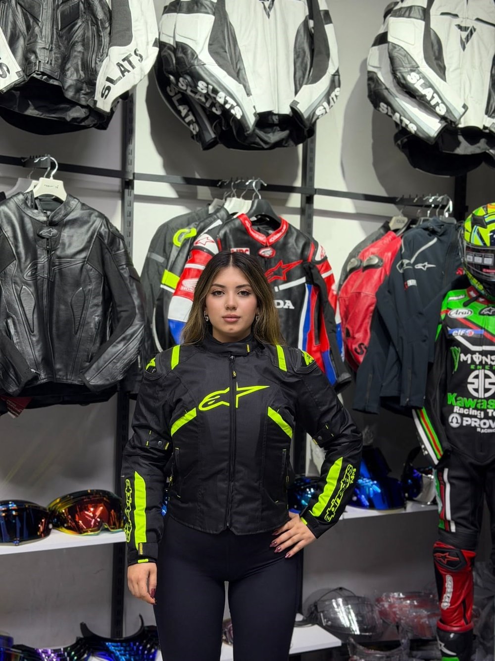 Alpinestars Kadın Kumaş Ceketi Sarı
