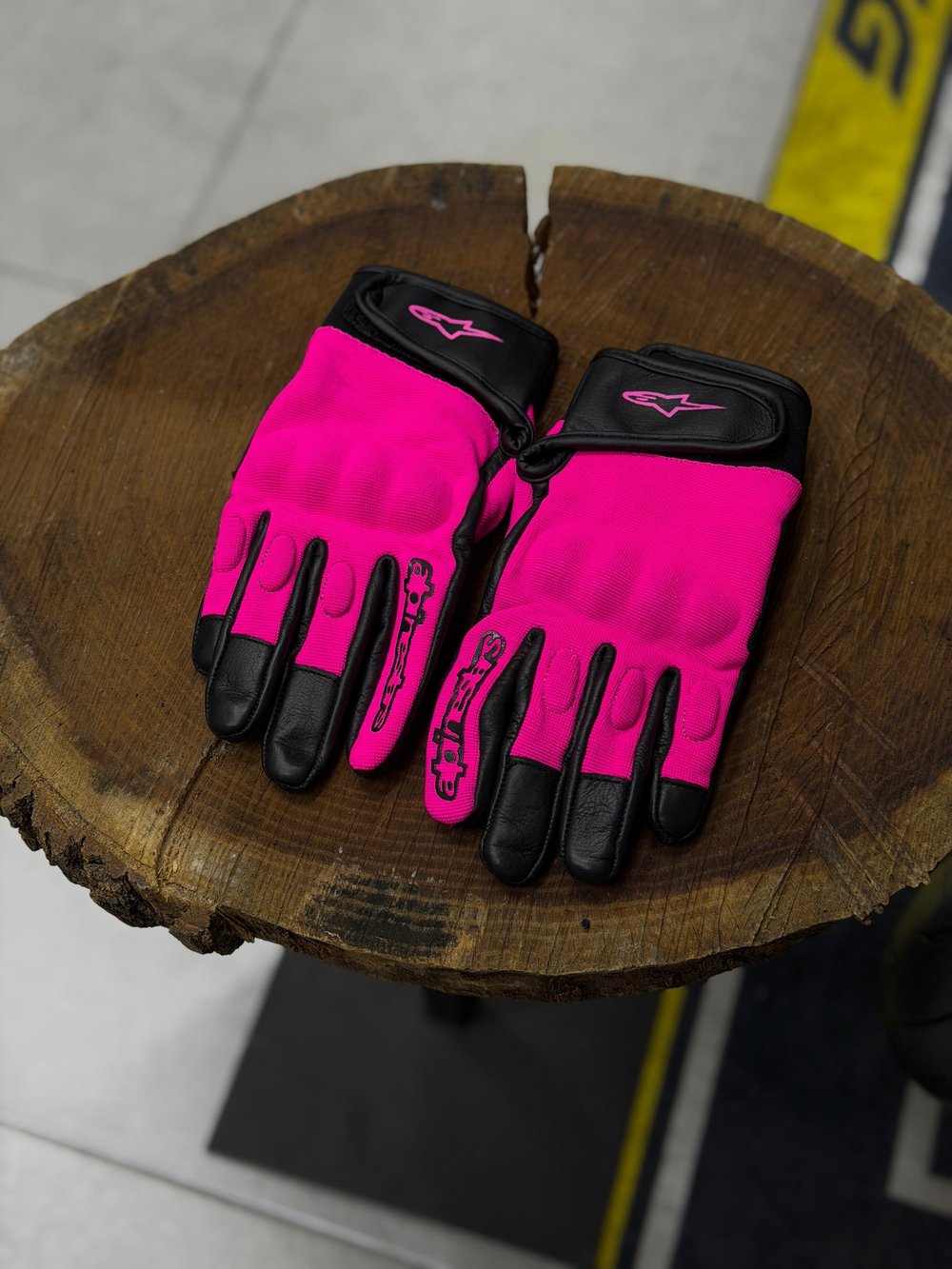 Alpinestars Kumaş Eldiveni Full Pembe