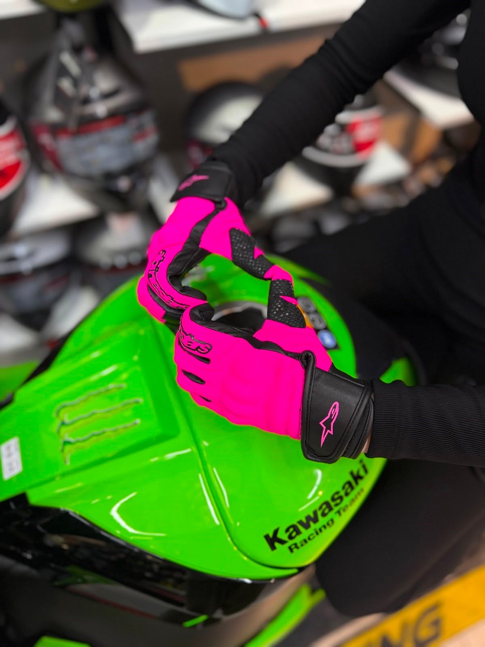 Alpinestars Kumaş Eldiveni Full Pembe 