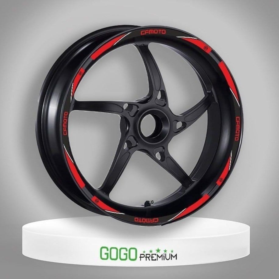 Cf Moto Uyumlu Kırmızı 1 Set Jant Şeridi