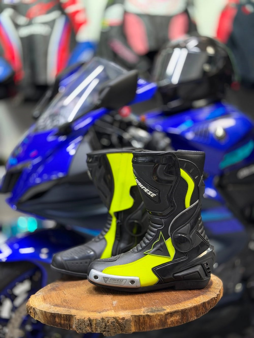 Dainese Deri Botu Torque 3 Out Black Yellow