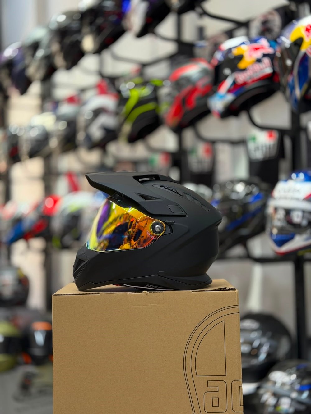 MT Adventure Pro Mat Siyah Dual Sport Kask