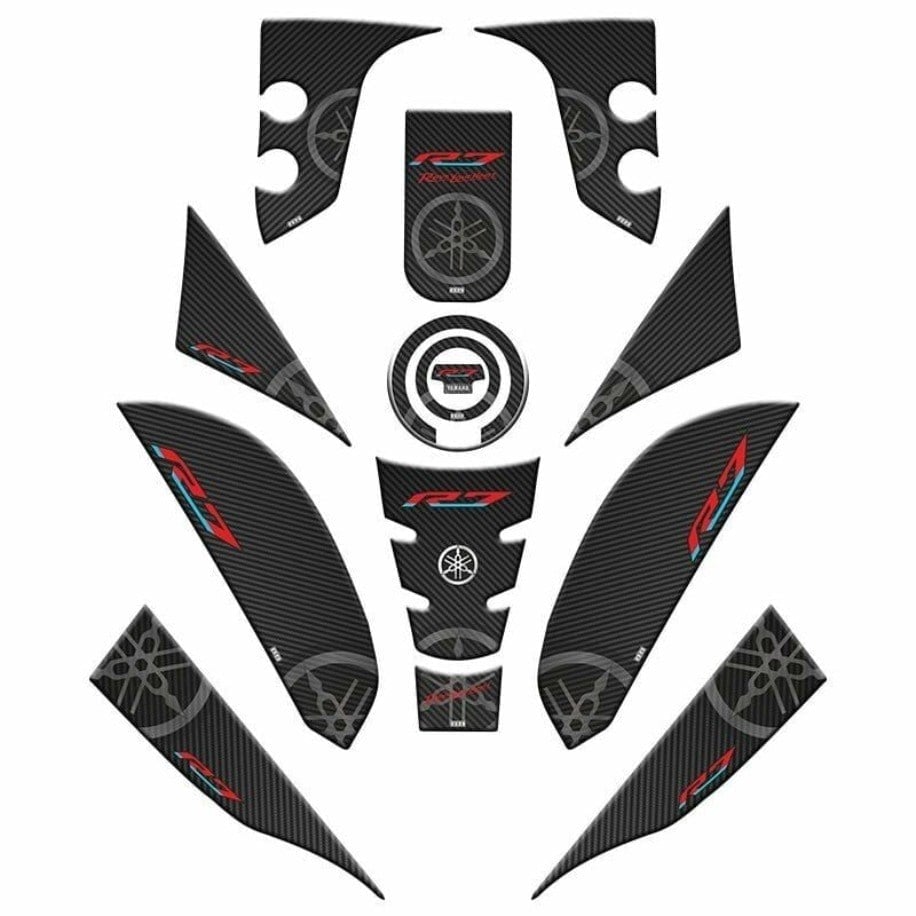 Yamaha R7 2021-2024 Uyumlu Tank Pad Set 006