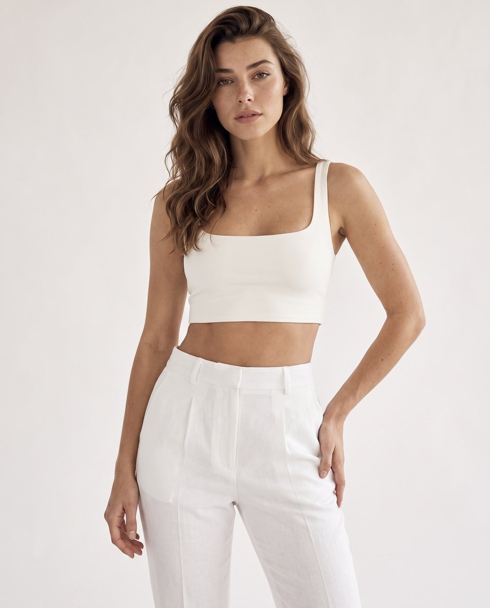Kai Crop Beyaz