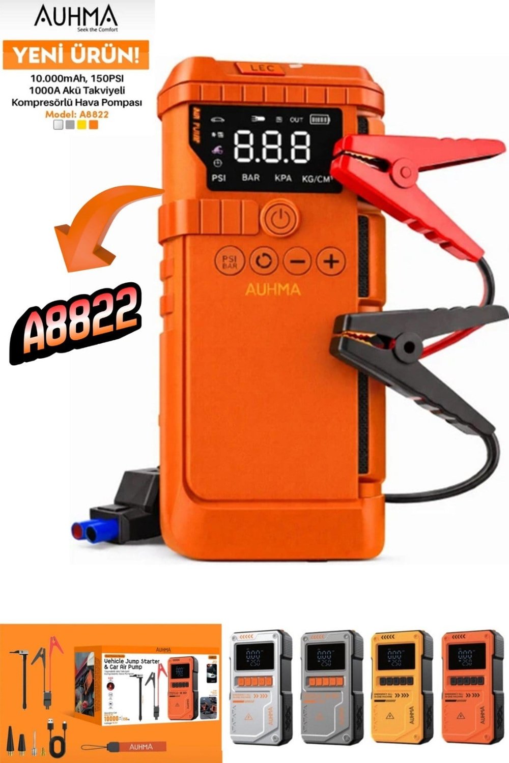 AHUMA ŞARJLI AKÜ TAKVİYE & LASTİK ŞİŞİRME