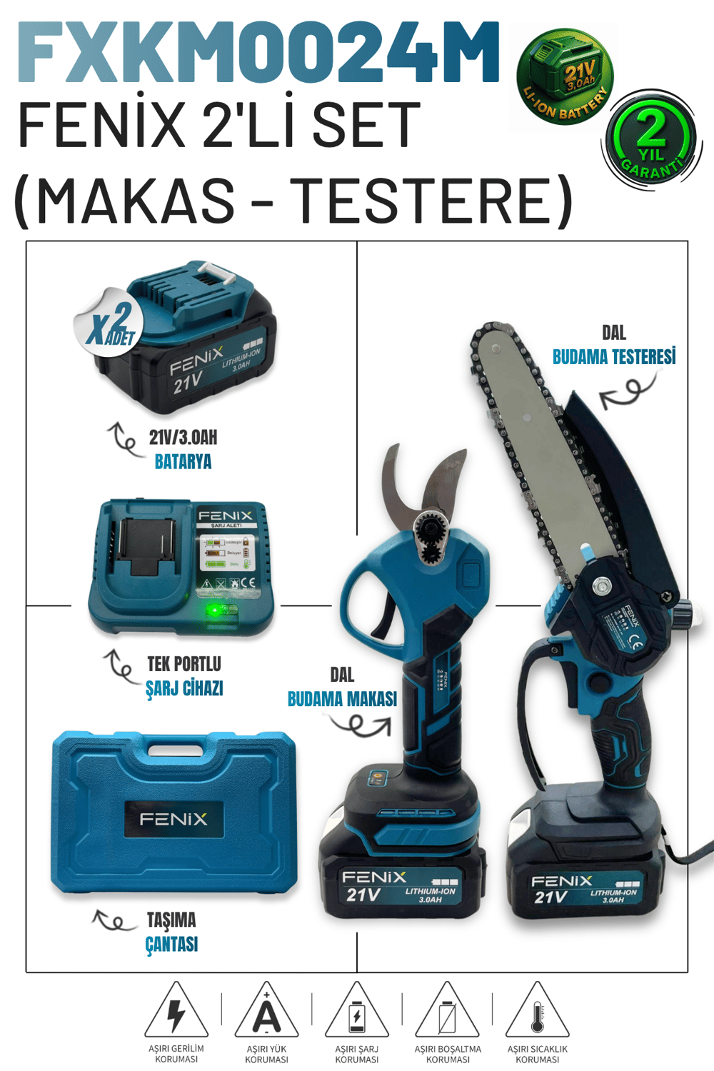 FENİX 2'Lİ SET  (MAKAS - TESTERE)