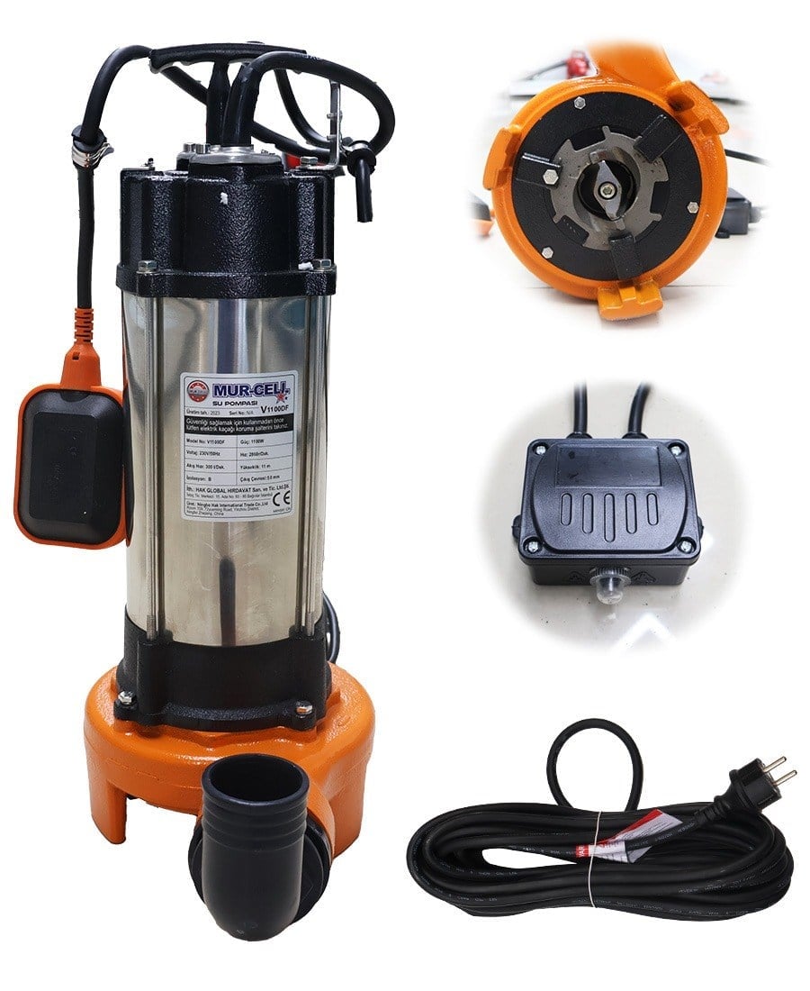 MURCELL KİRLİ SU POMPASI 1100W