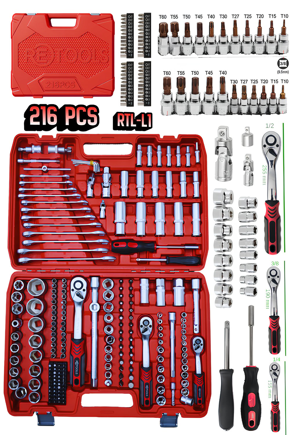 RETOOLS BORDO 216 PARÇA LOKMA TAKIMI