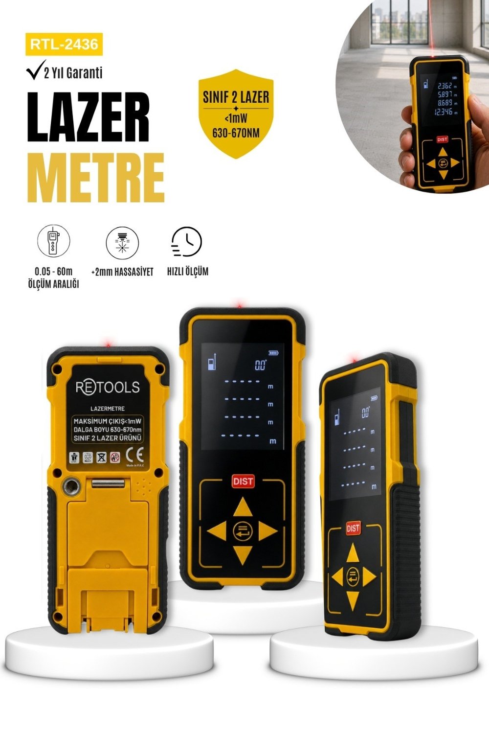 RETOOLS SARI LAZER METRE
