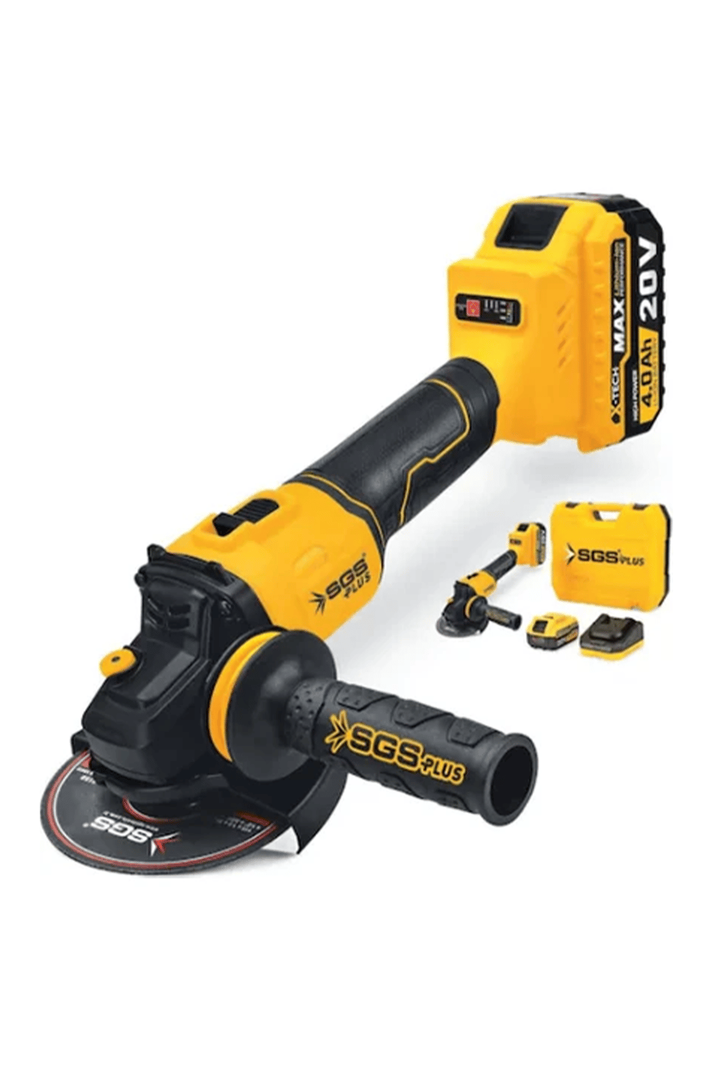 SGS AVUÇ TAŞLAMA MAKİNESİ SETİ 20V 2*4.0AH (KÖMÜRSÜZ MOTOR)
