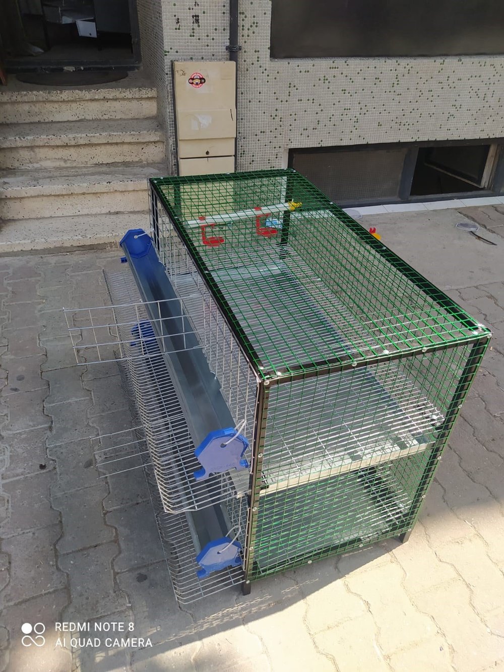2 Katlı Bıldırcın Kafesi – Otomatik Suluklu Yumurtalık Sistemli