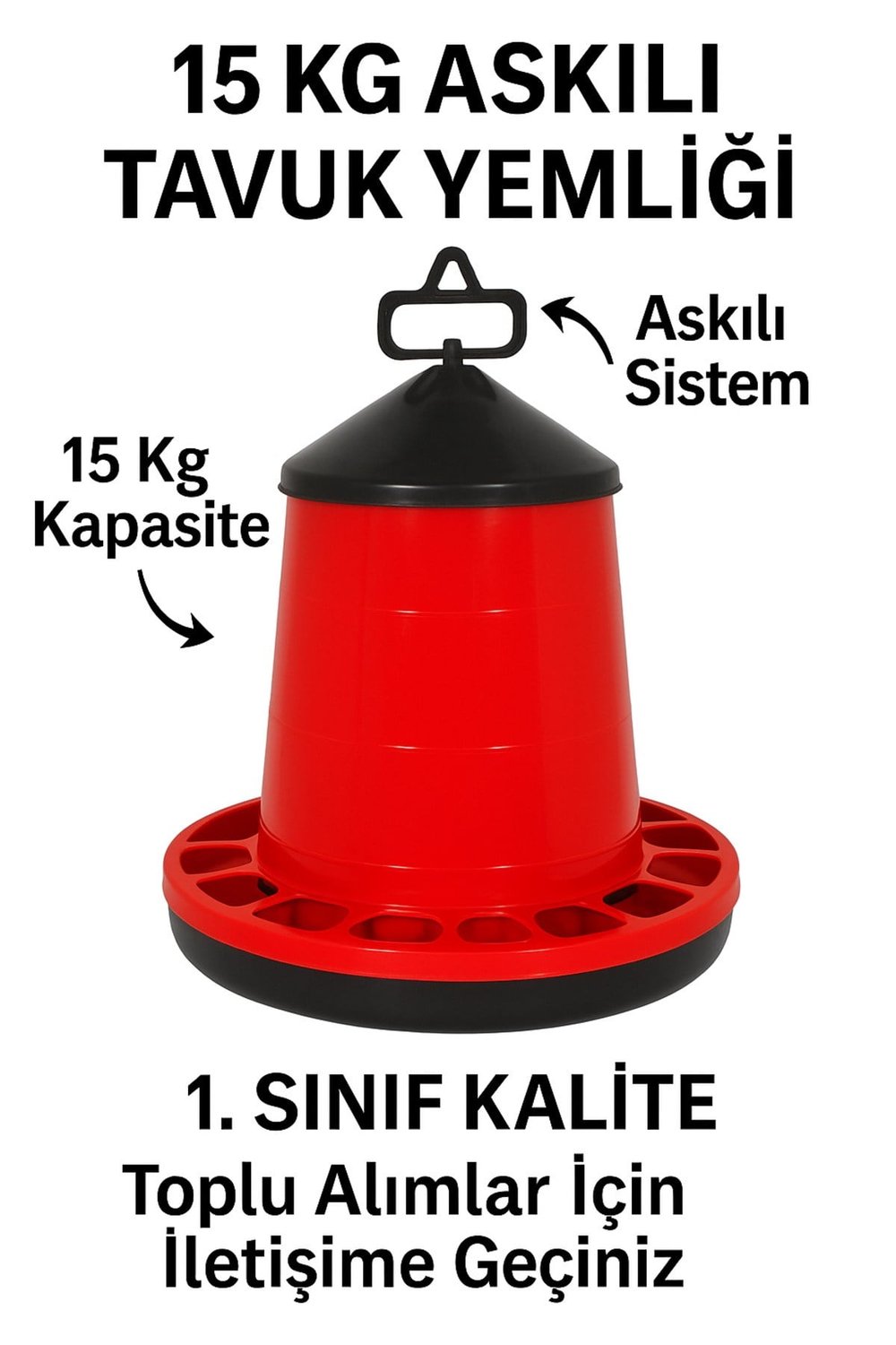 Askılı tavuk yemlik 15 Kg