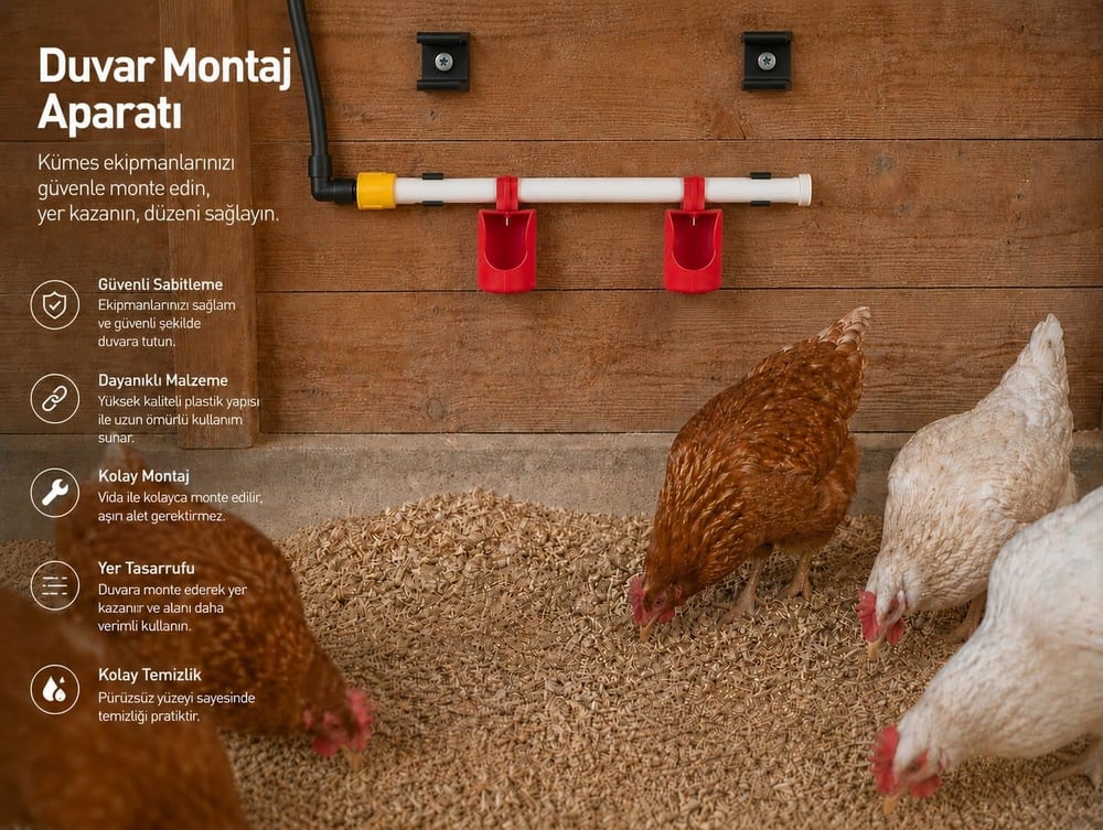 Nipel Suluk Duvar Montaj Aparatı Çifti