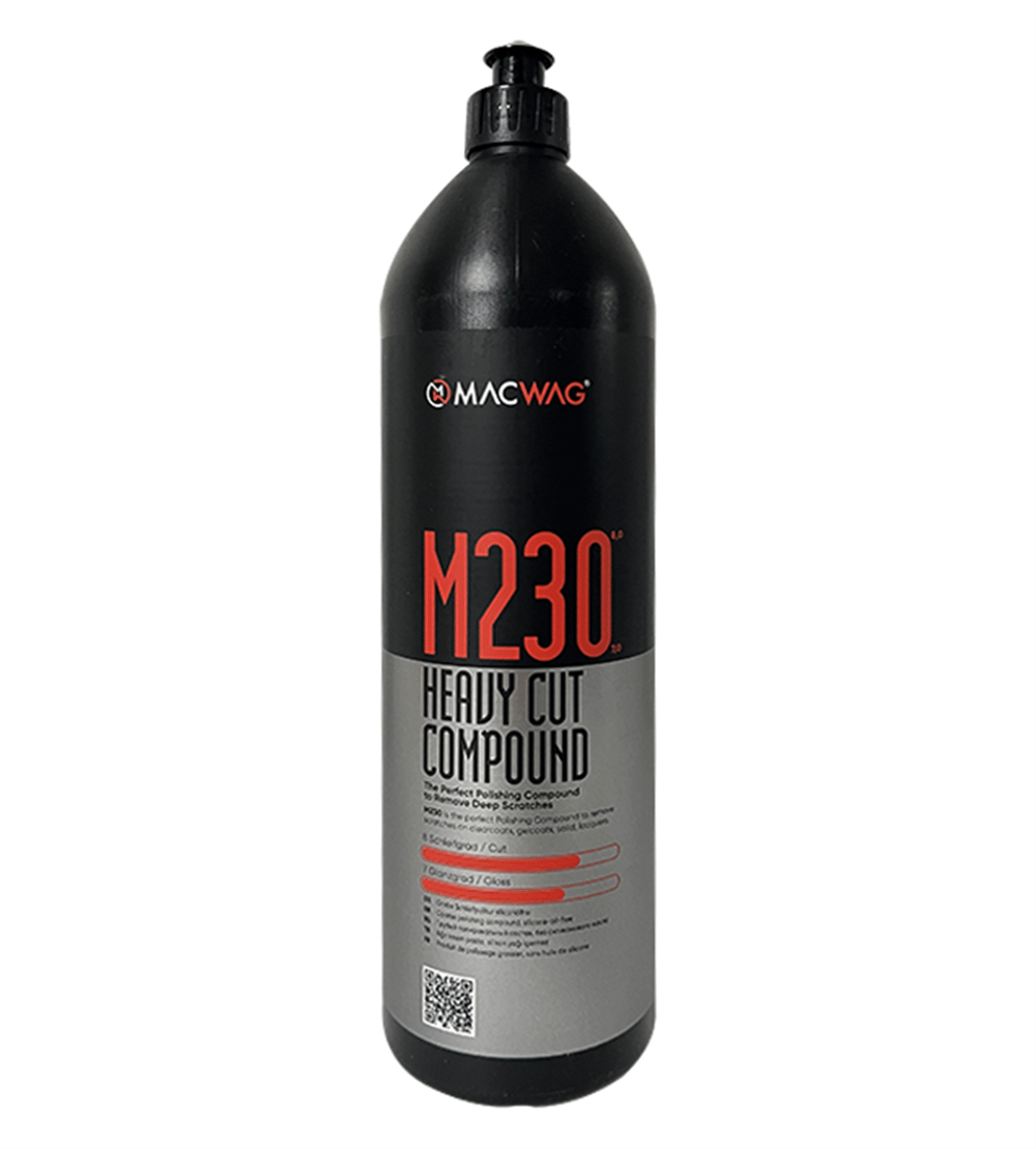MacWag M.230 Heavy Cut Compound 1 lt Hibrit Performanslı Kalın Pasta ve Kusursuz Bitiş Kombinasyonu