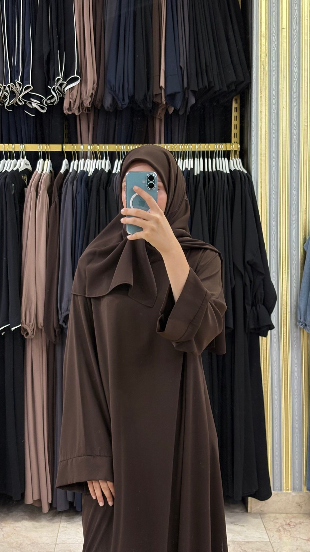 ABAYA ELBİSE KAHVE