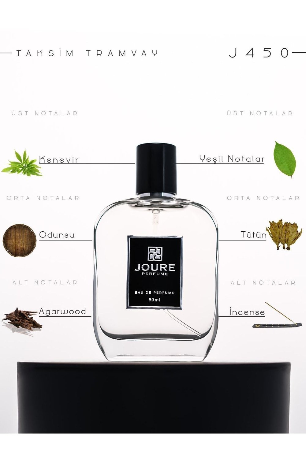 J450 - Amber Oud Odunsu Kokulu 50ml Çok Kalıcı Edp Unsıex Parfüm