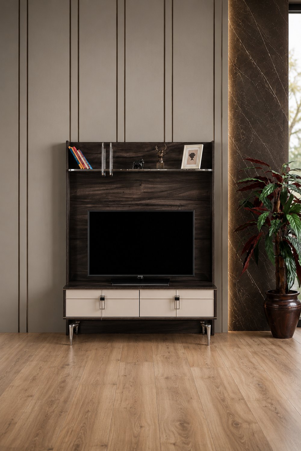 Enluso Hilton Lcd Tv Sehbası Duvar Fonlu (Patara) - 134
