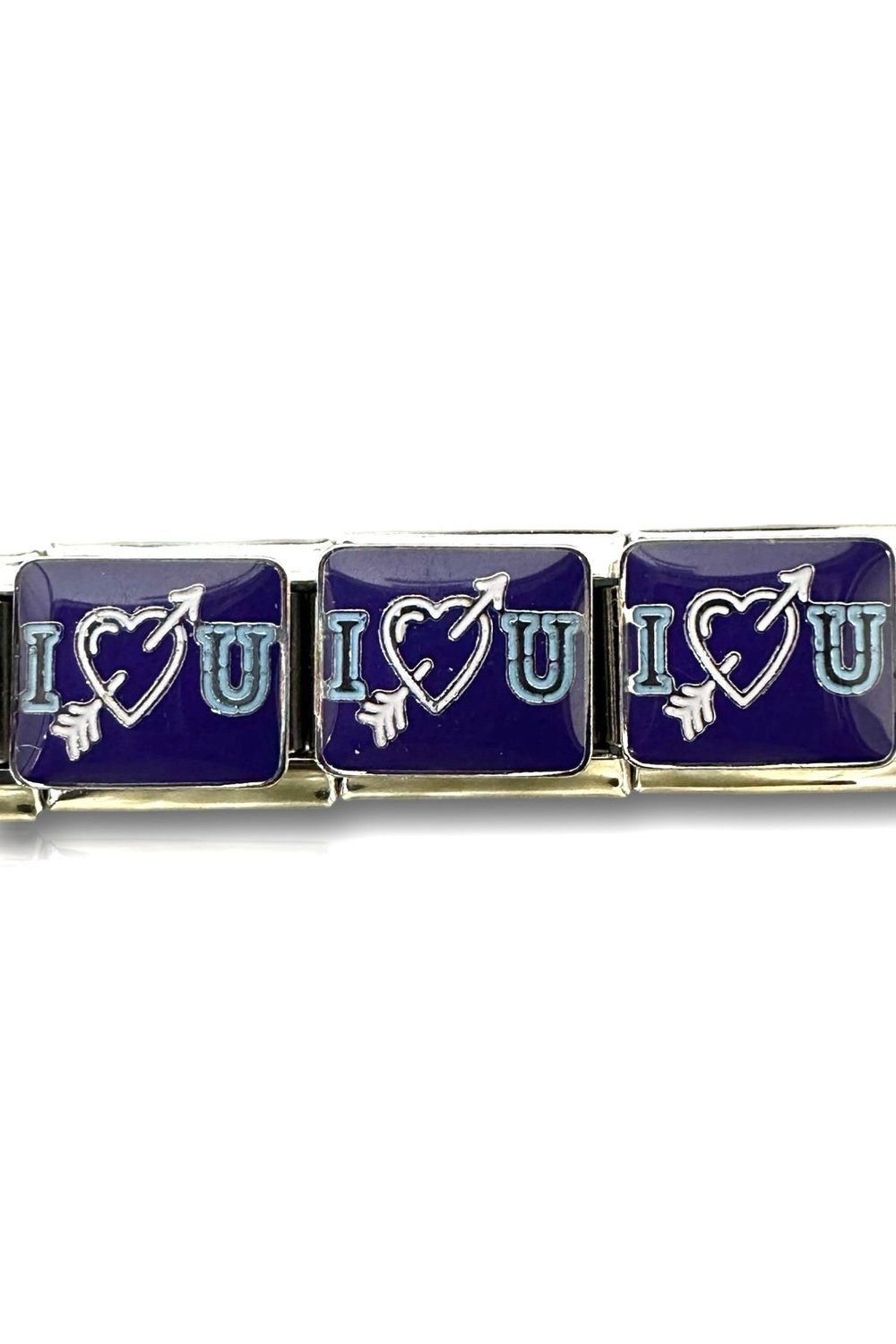 1  Adet I Love You Figürlü, Karakterli Çelik İtalyan Bileklik Charmı