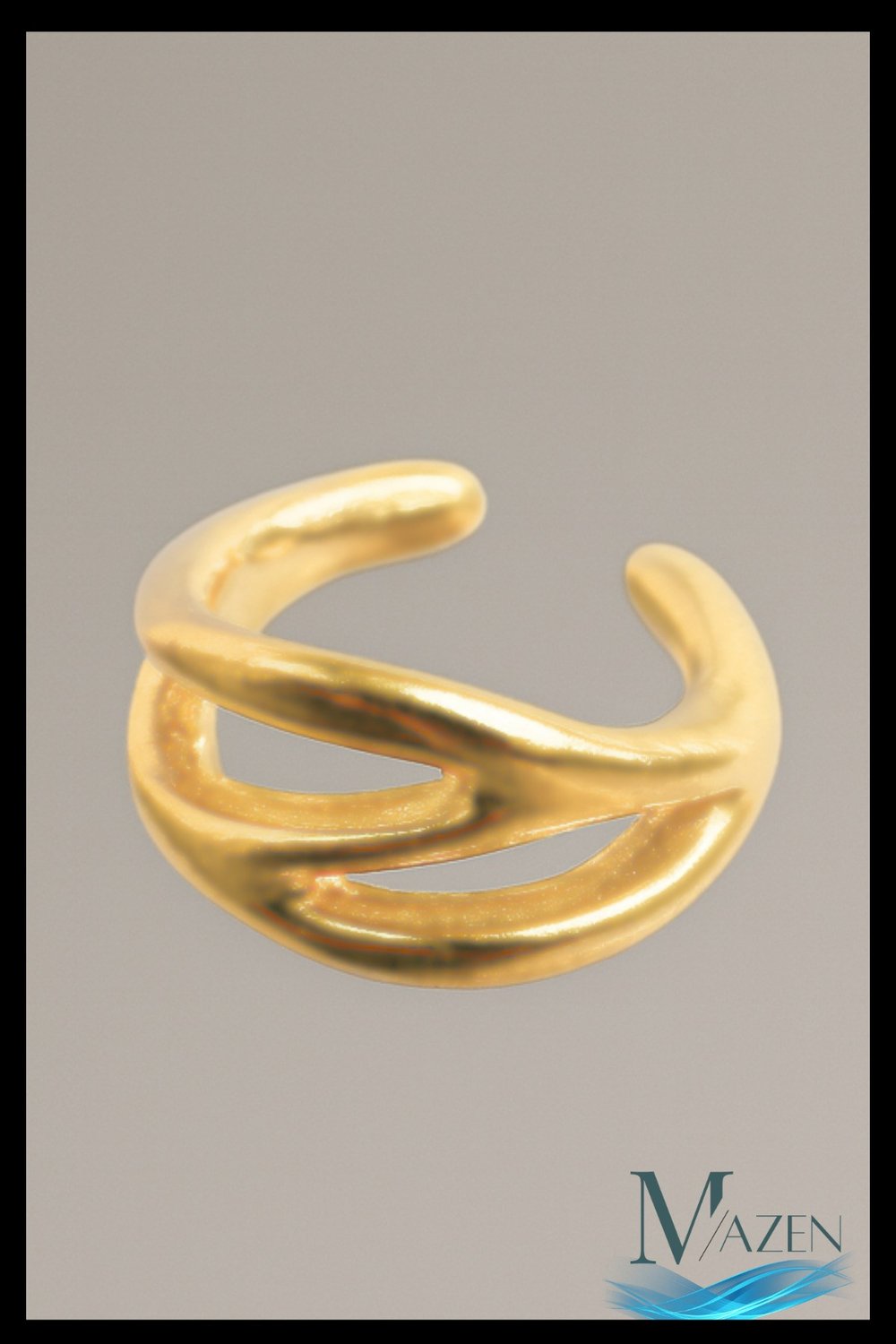 Çift Şeritli Kıkırdak Küpe | Earcuff | Kadın Takı Aksesuar | Delik Gerektirmeyen