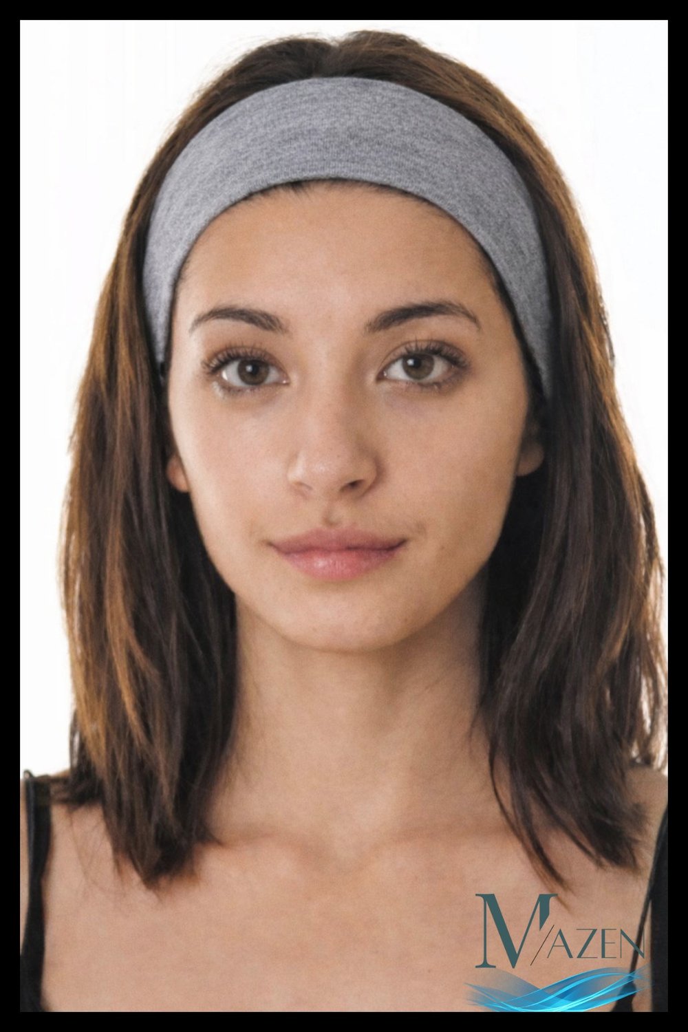 Çok Amaçlı Penye Sporcu Bandı Saç Kafa Bandanası Yoga Ter Bandı Unisex Gri 1 Adet
