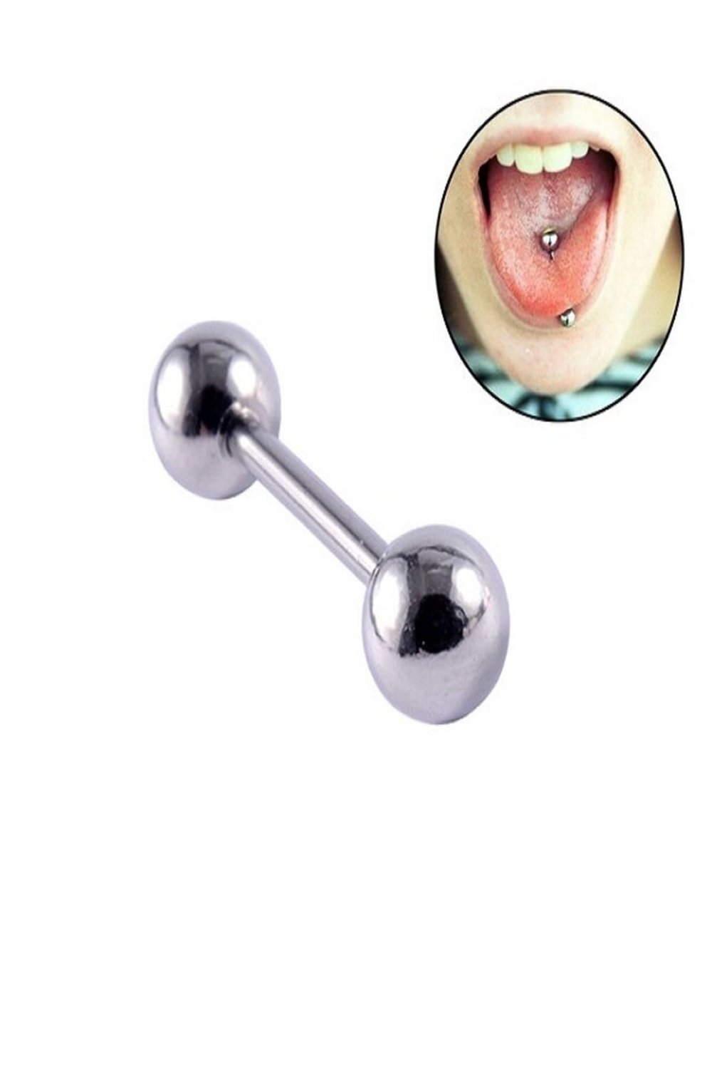 Dil Piercingi Cerrahi Çelik