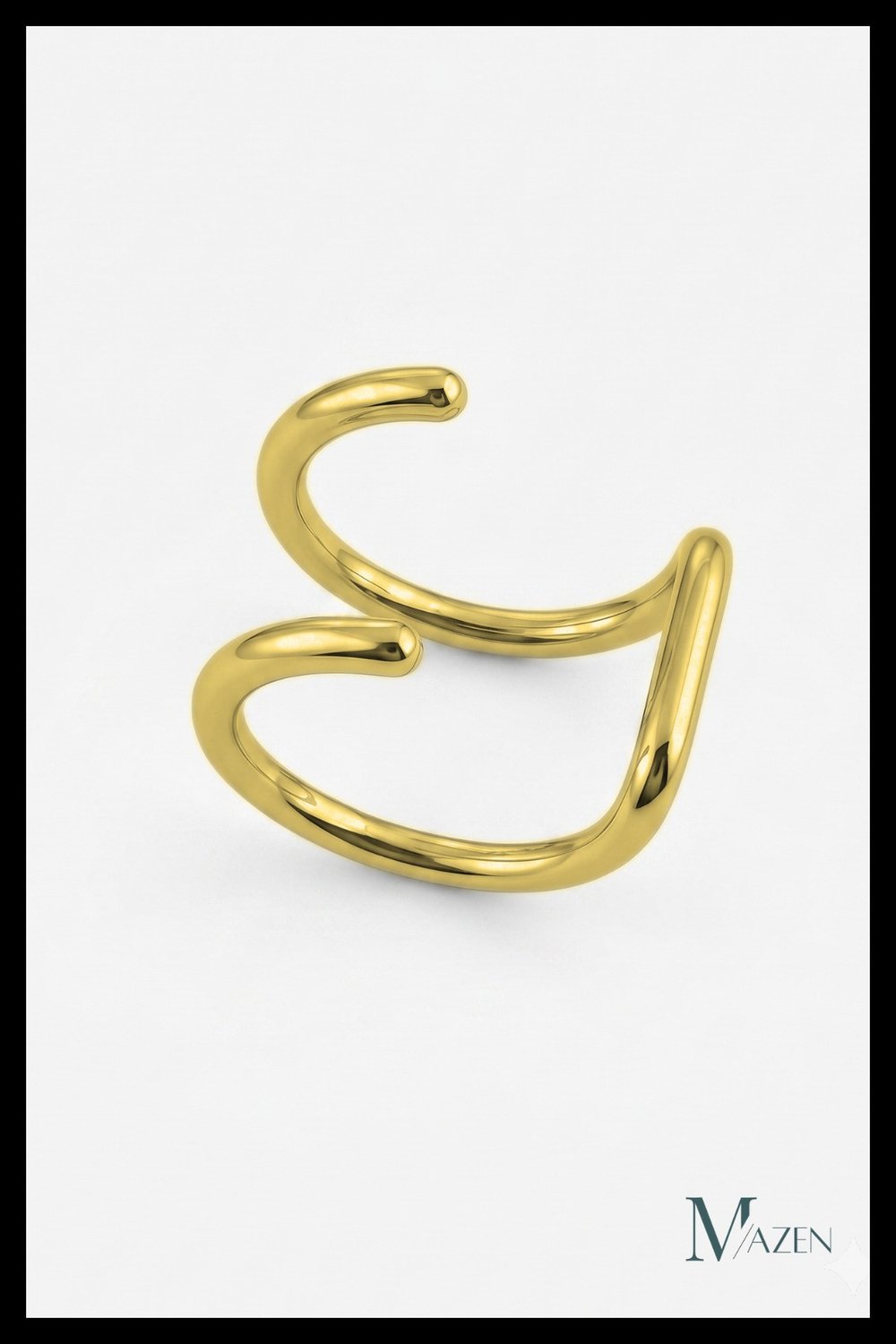 Gold Renk Deliksiz Fake 316l Paslanmaz Cerrahi Çelik Unisex Küpe Kıkırdak Küpe Ear Cuff (1 ADET)