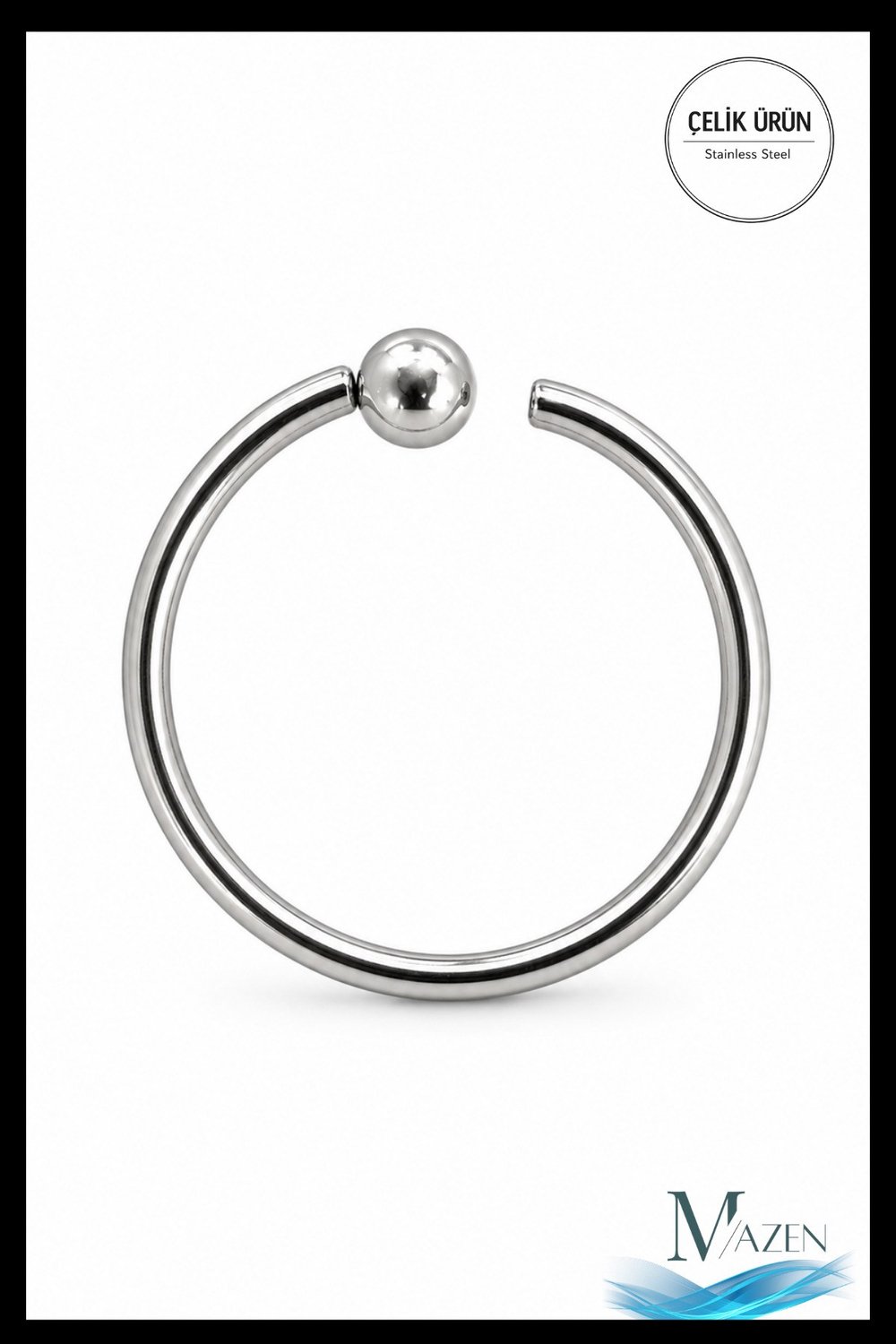 Sabit Toplu Çelik Halka Piercing, Hızma, Kıkırdak Küpe, Smile, Septum | Çok Amaçlı Kullanım