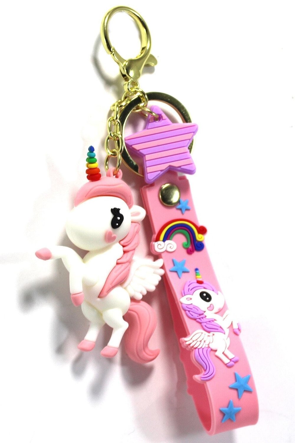 Unicorn Şeker Pembesi Anahtarlık