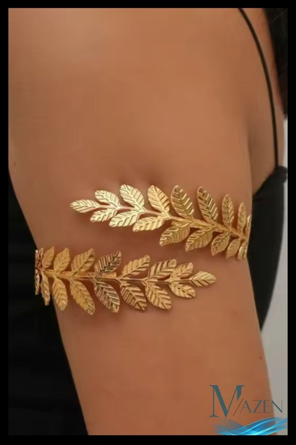 Yaprak Model Ayarlanabilir Kadın Pazu Bilekliği | Modern Kol Aksesuarı | Şık Armcuff Metal Bileklik