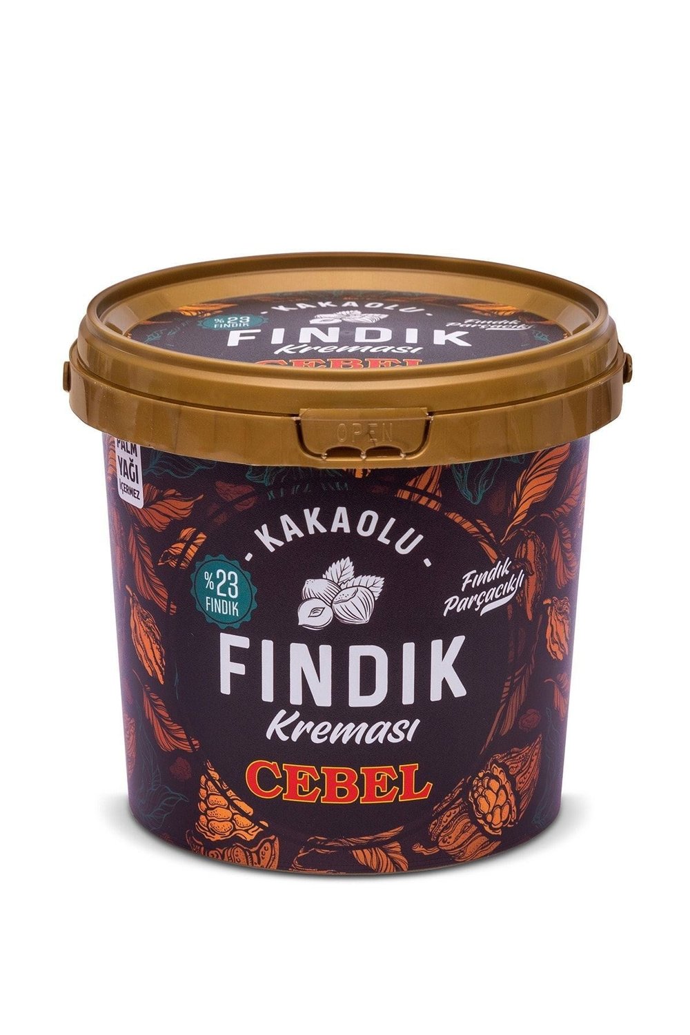 Fındık Parçacıklı Kakaolu Fındık Kreması 900 gr Kova. % 23