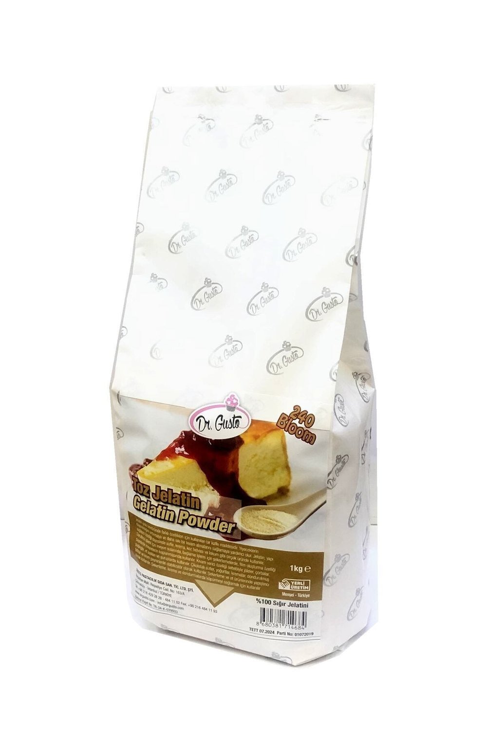 Toz Jelatin 1 Kg Yenilebilir Sığır Jelatini