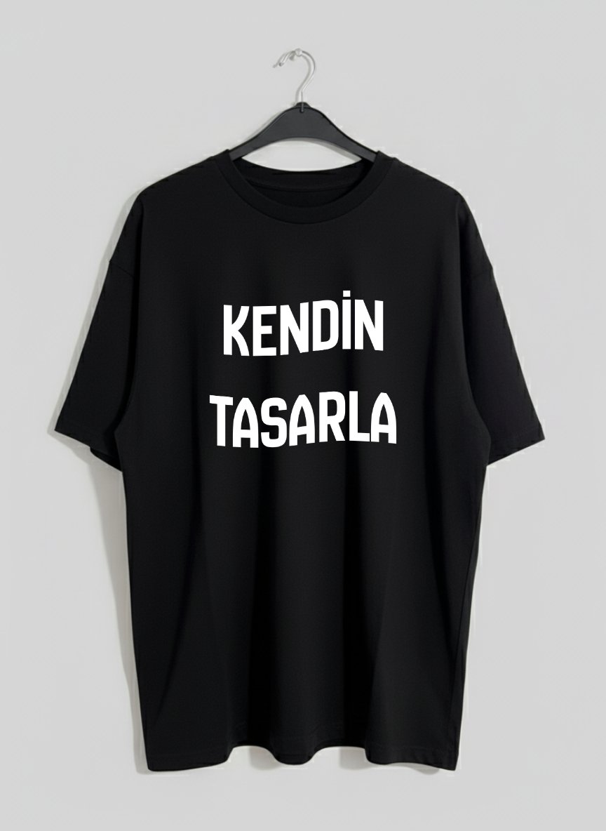 Kendin Tasarla Oversize Tişört - Kişiye Özel Baskı