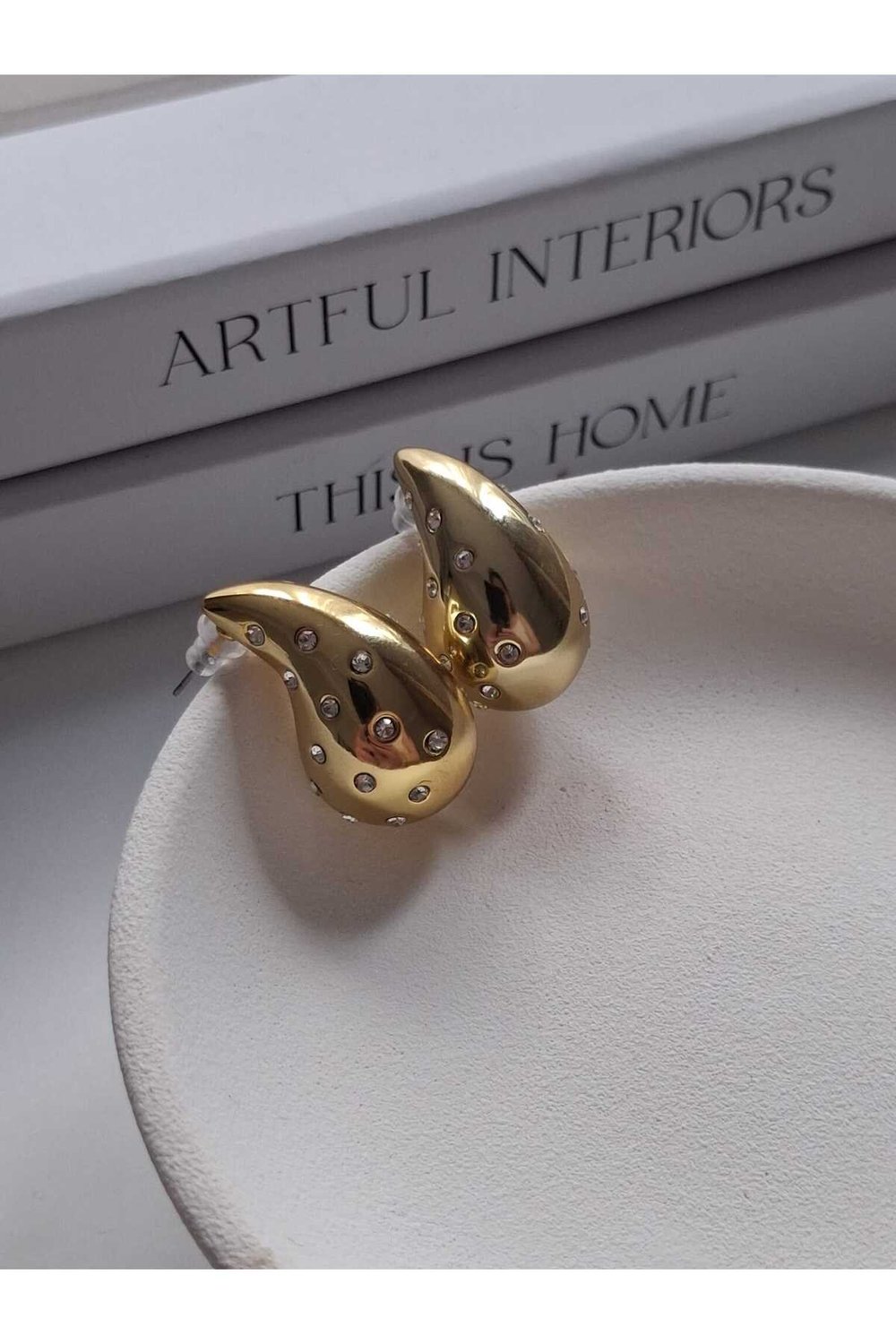 Botte Gold Zirkon Taş Küpe