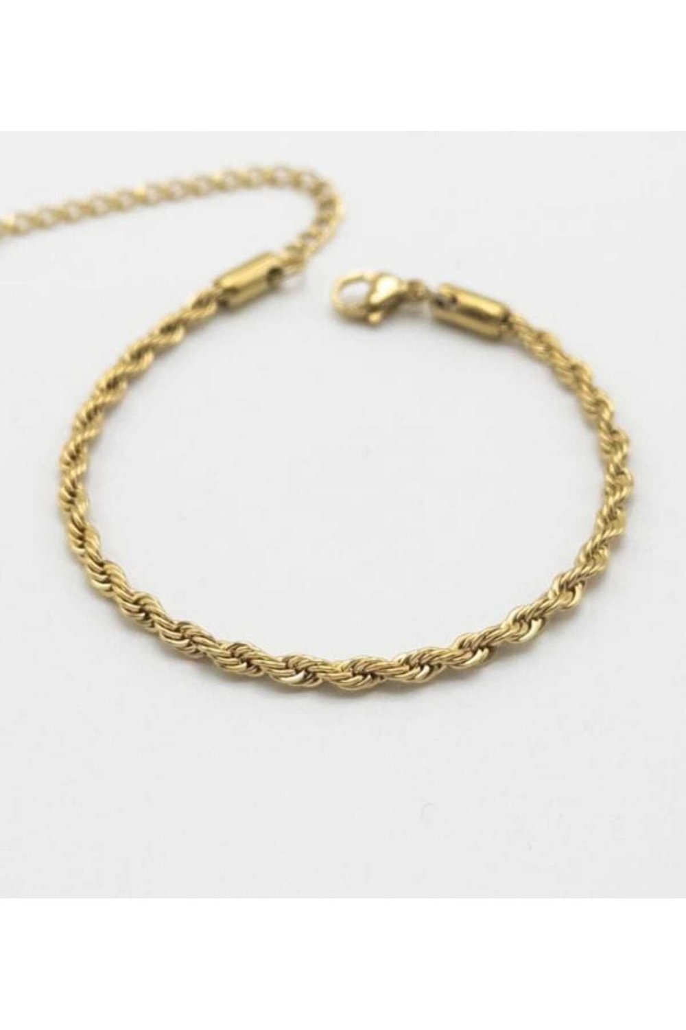 Çelik burgu gold bileklik 2mm